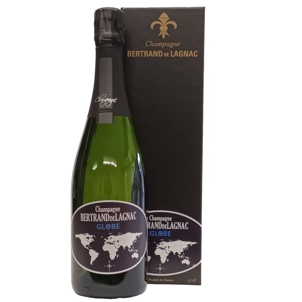 Champagner Bertrand de Lagnac "Le Globe" Brut Geschenkverpackung